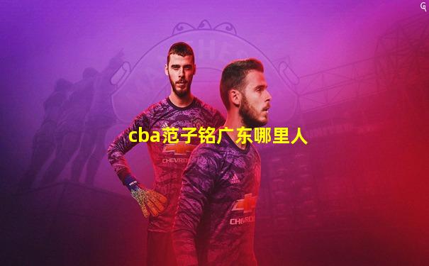 cba范子铭广东哪里人