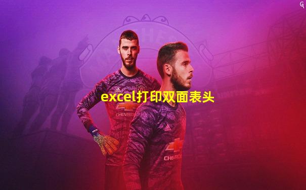 excel打印双面表头
