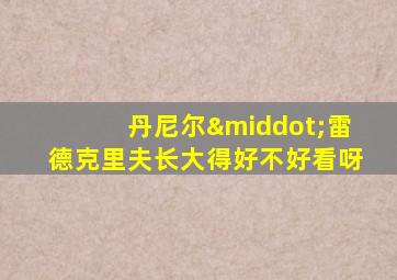丹尼尔·雷德克里夫长大得好不好看呀
