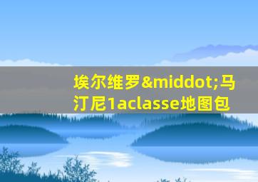 埃尔维罗·马汀尼1aclasse地图包